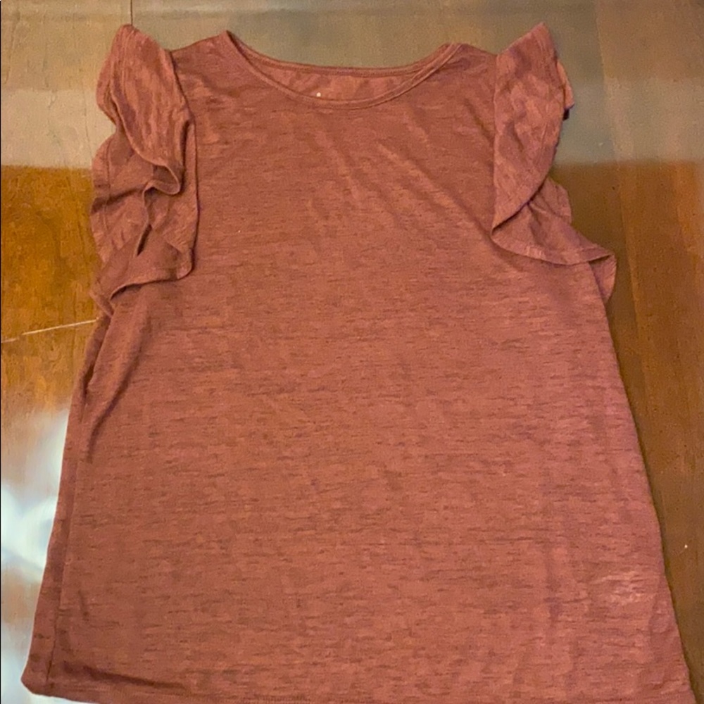 Dark red shirt